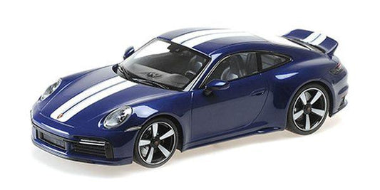 PORSCHE 911 (992) SPORT CLASSIC – 2022 – BLUE METALLIC - ModelCarHQ
